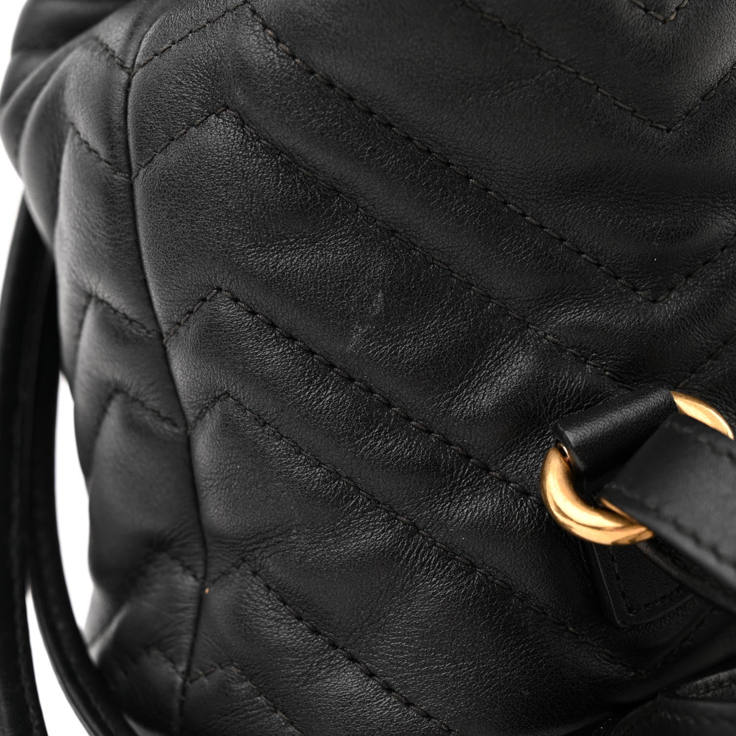 Gucci Calfskin Matelasse GG Marmont Flap Backpack Black 13 of 14