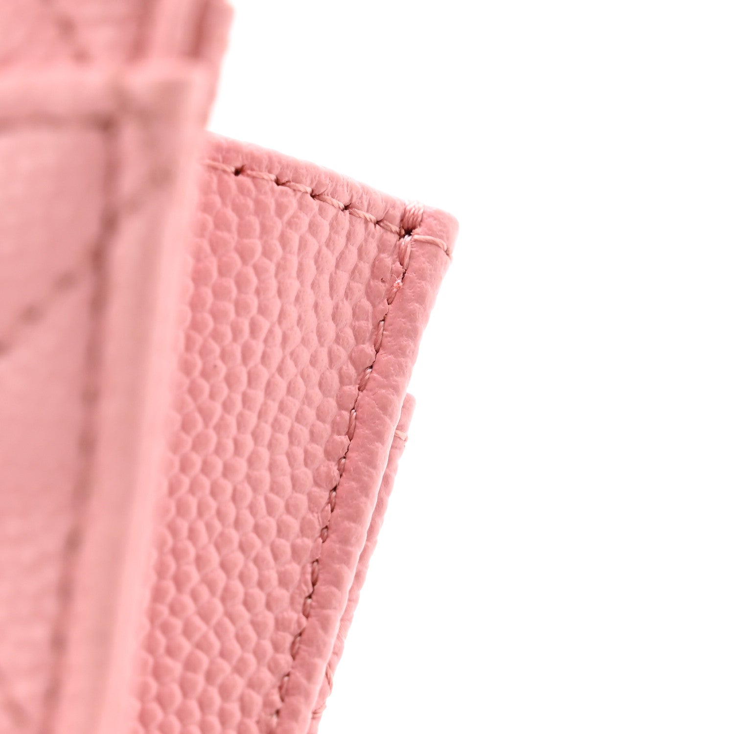 Chanel Caviar Quilted Flap Card Holder Wallet Light Pink 9 of 10