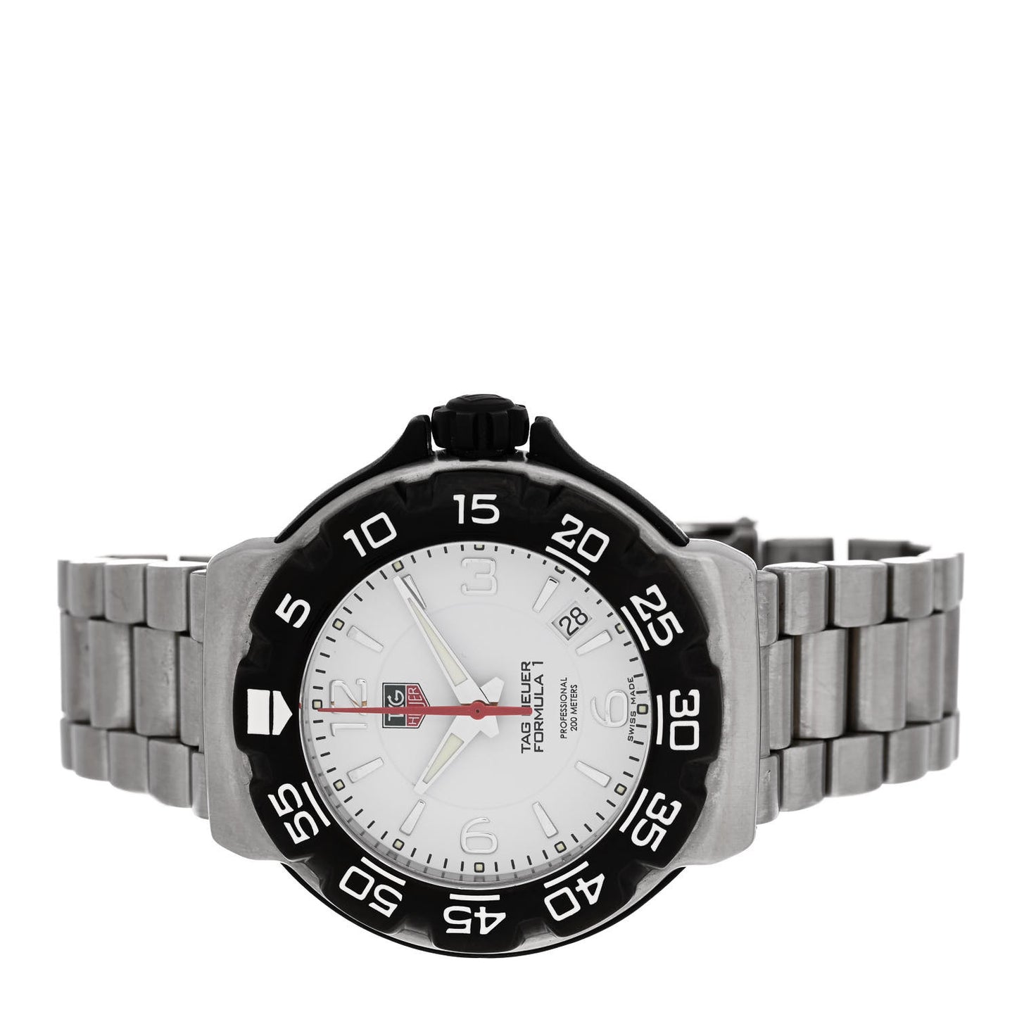 Stainless Steel 41mm Formula 1 Quartz Watch White WAC1111-0