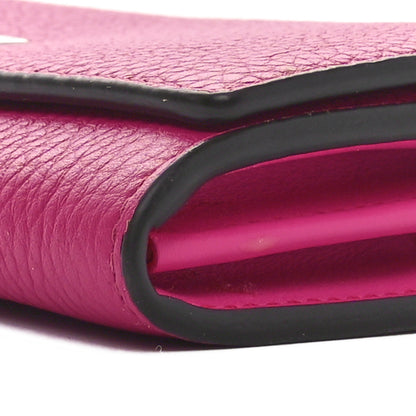 Fendi Cuoio Romano Vitello Grace Selleria Peekaboo Continental Wallet Geranio 8 of 10