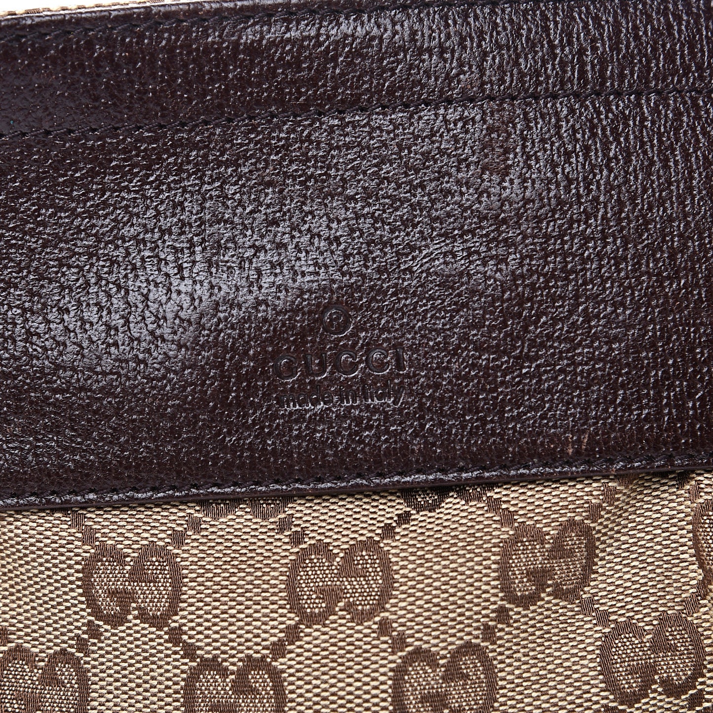 Monogram Web Belt Bag Dark Brown