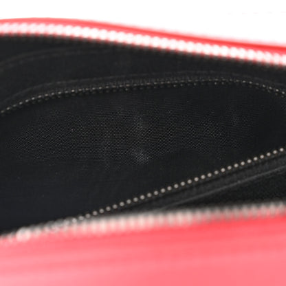 Dolce & Gabbana Calfskin Embossed DG Logo Mens Crossbody Bag Red 11 of 12