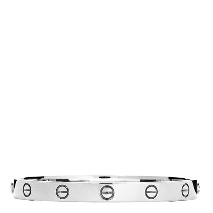 Cartier 18K White Gold LOVE Bracelet 17 3 of 6