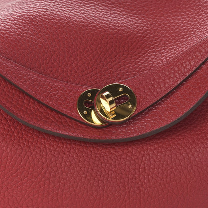 Hermes Taurillon Clemence Lindy 26 Rouge Casaque 9 of 10