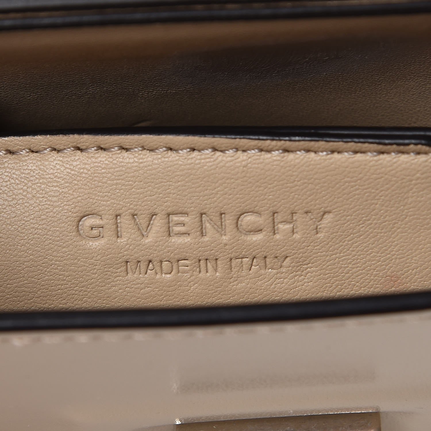 Givenchy Calfskin Bow Cut Chain Wallet Beige 6 of 10