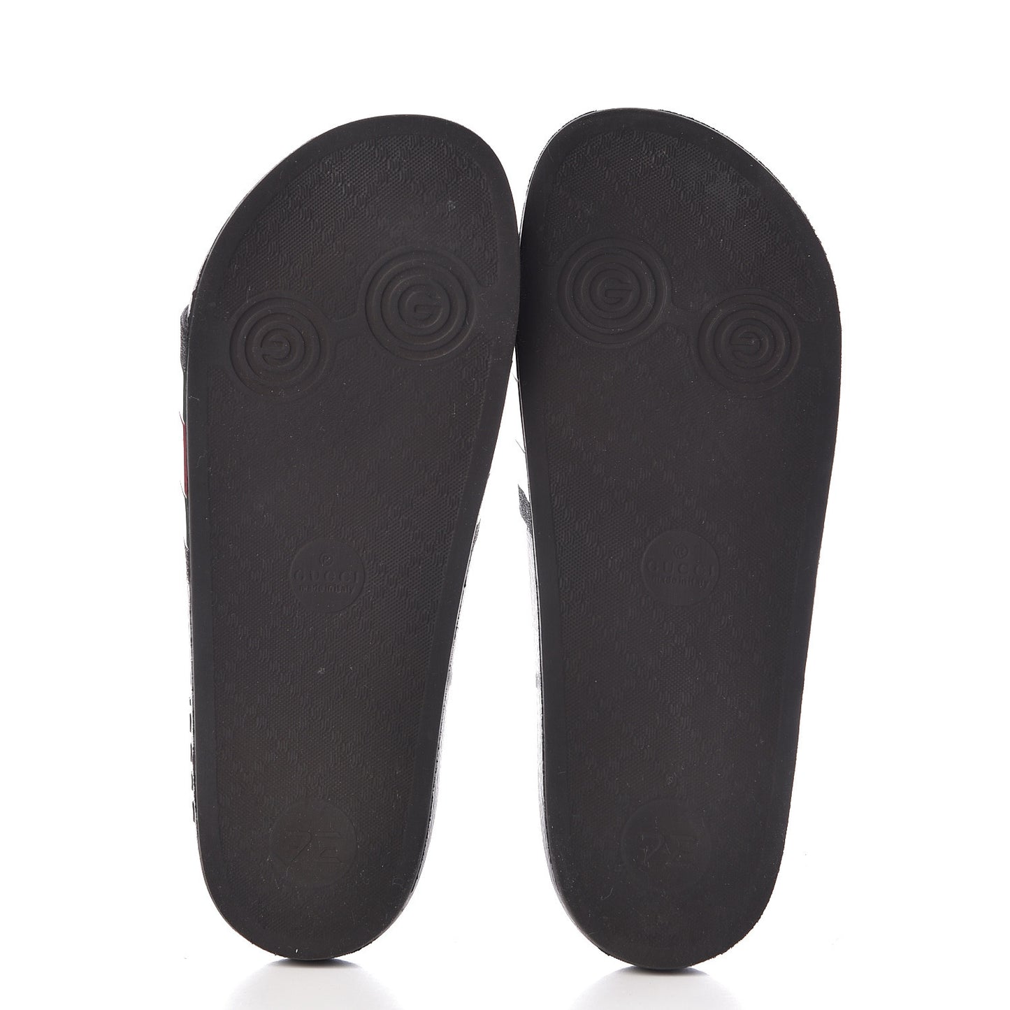 Rubber Web Mens Pool Slide Sandals 8 Black Green Red