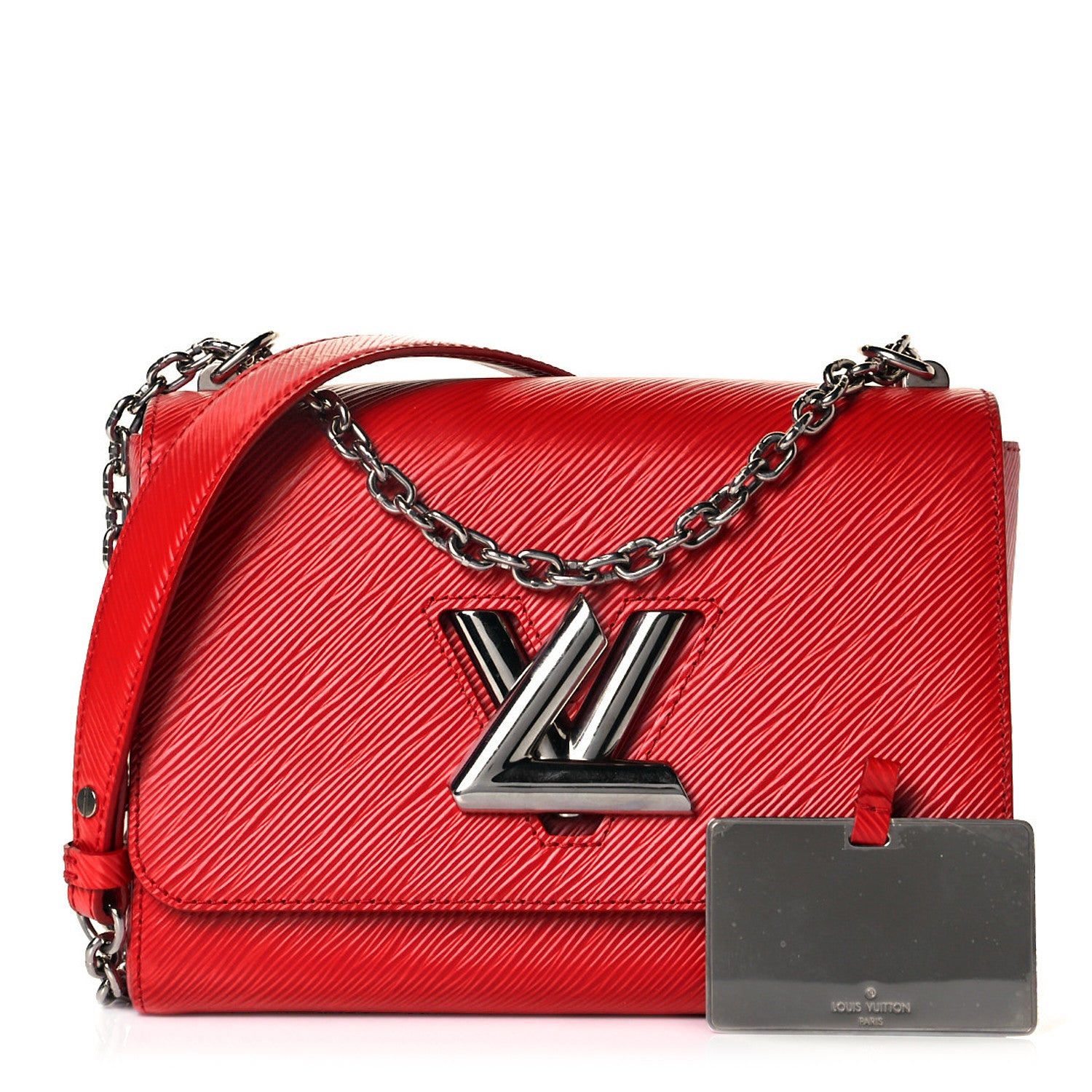Louis Vuitton Epi Twist Shoulder Bag MM Coquelicot 1 of 8