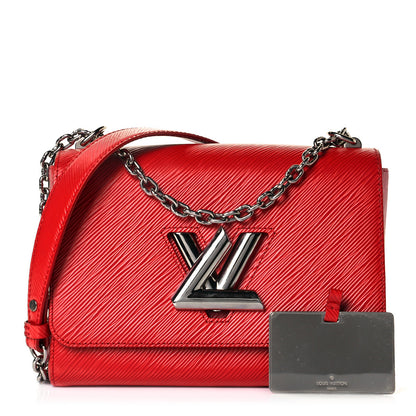 Louis Vuitton Epi Twist Shoulder Bag MM Coquelicot 1 of 8