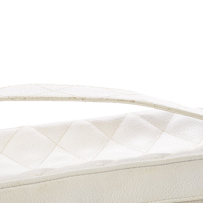 Chanel Caviar Quilted Camera Case White 26 of 28