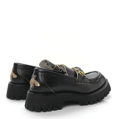 Gucci Cordovan Lux Womens Harald Horsebit 25mm Platform Loafers 36 Black 4 of 10