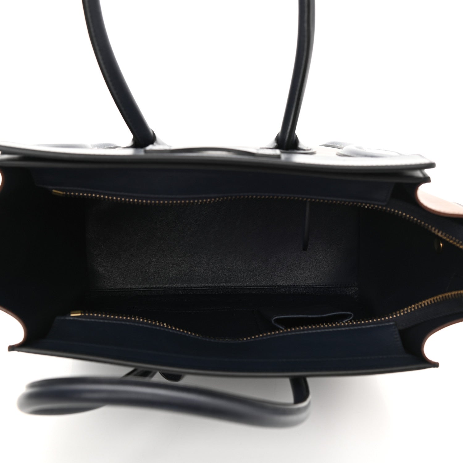 Celine Smooth Calfskin Micro Tri-Color Luggage Black 4 of 7
