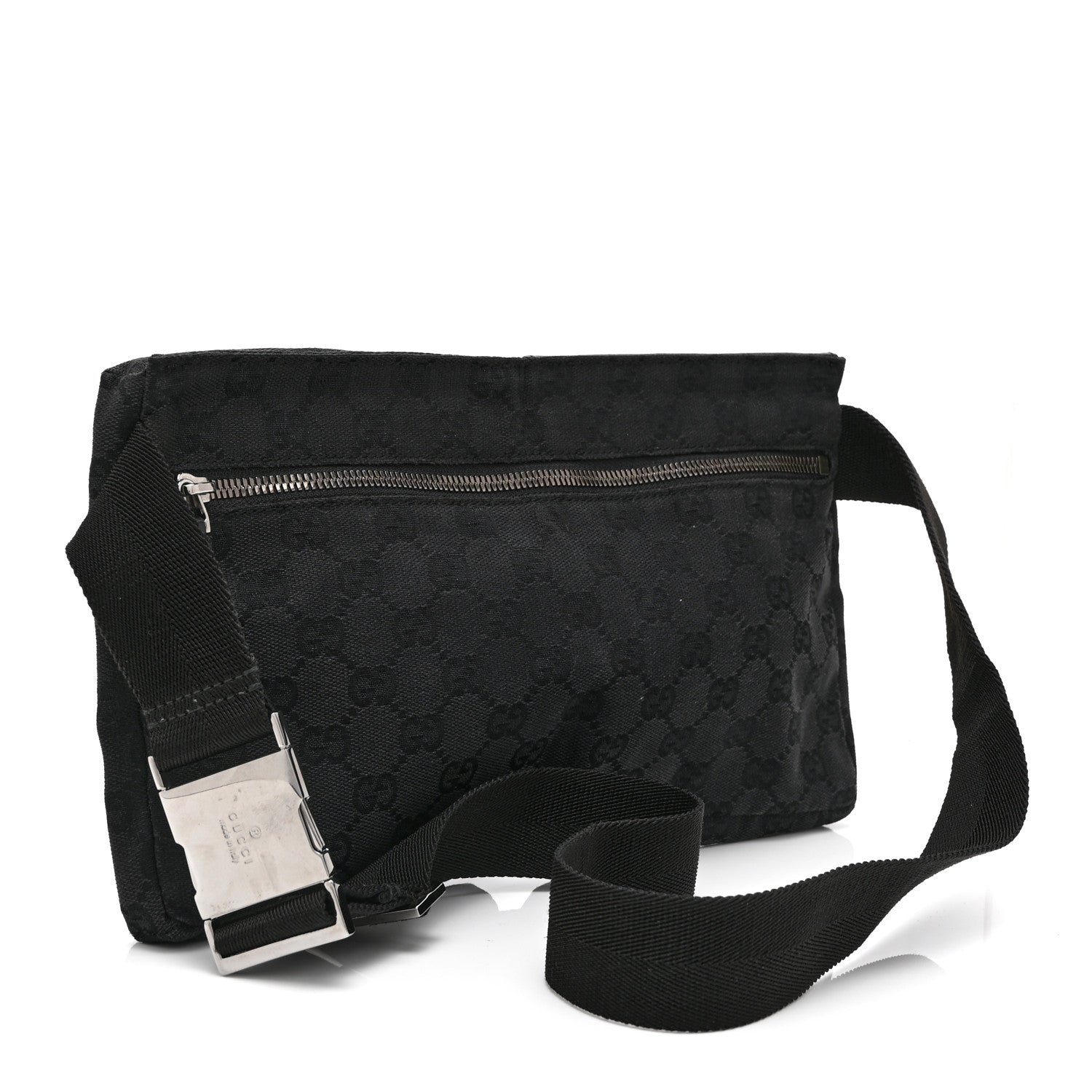 Gucci GG Monogram Double Pocket Belt Bag Black 3 of 10