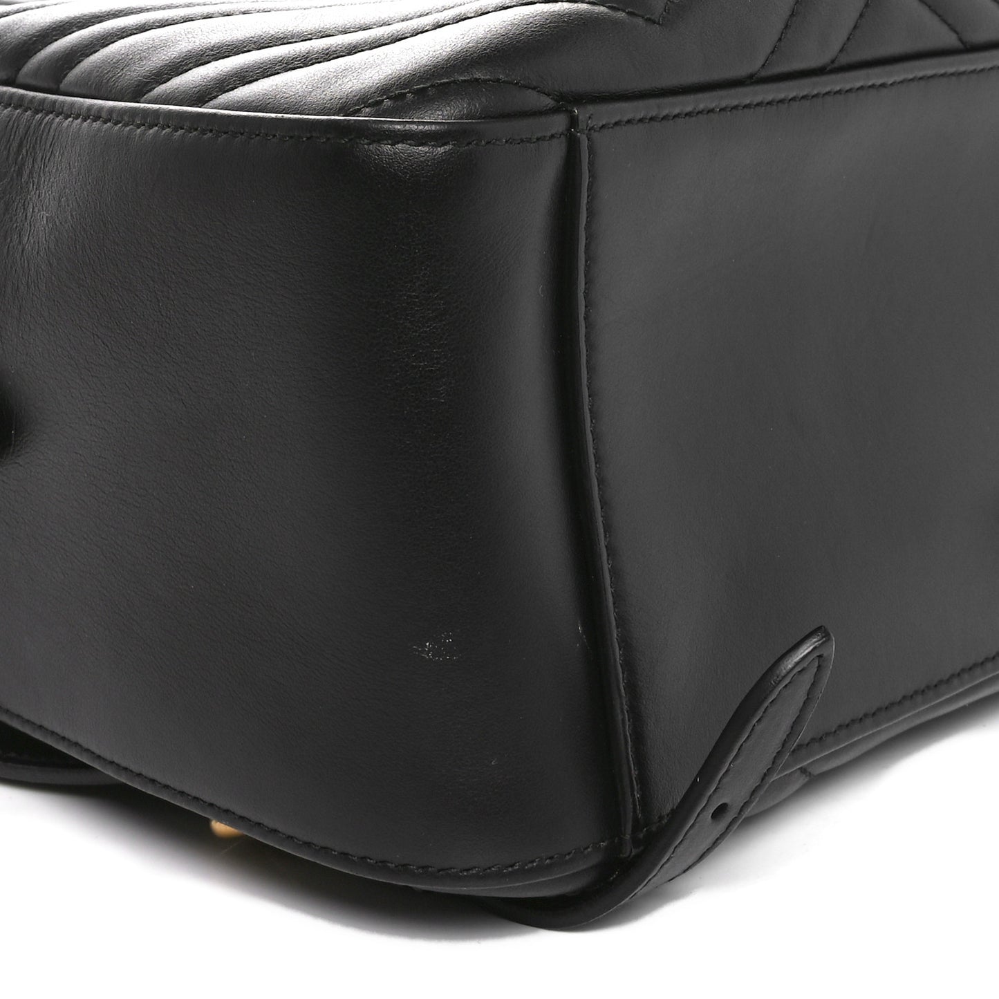 Calfskin Matelasse GG Marmont Dome Backpack Black