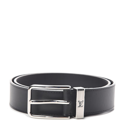 Louis Vuitton Calfskin 35mm Pont Neuf Belt 80 32 Black 1 of 7