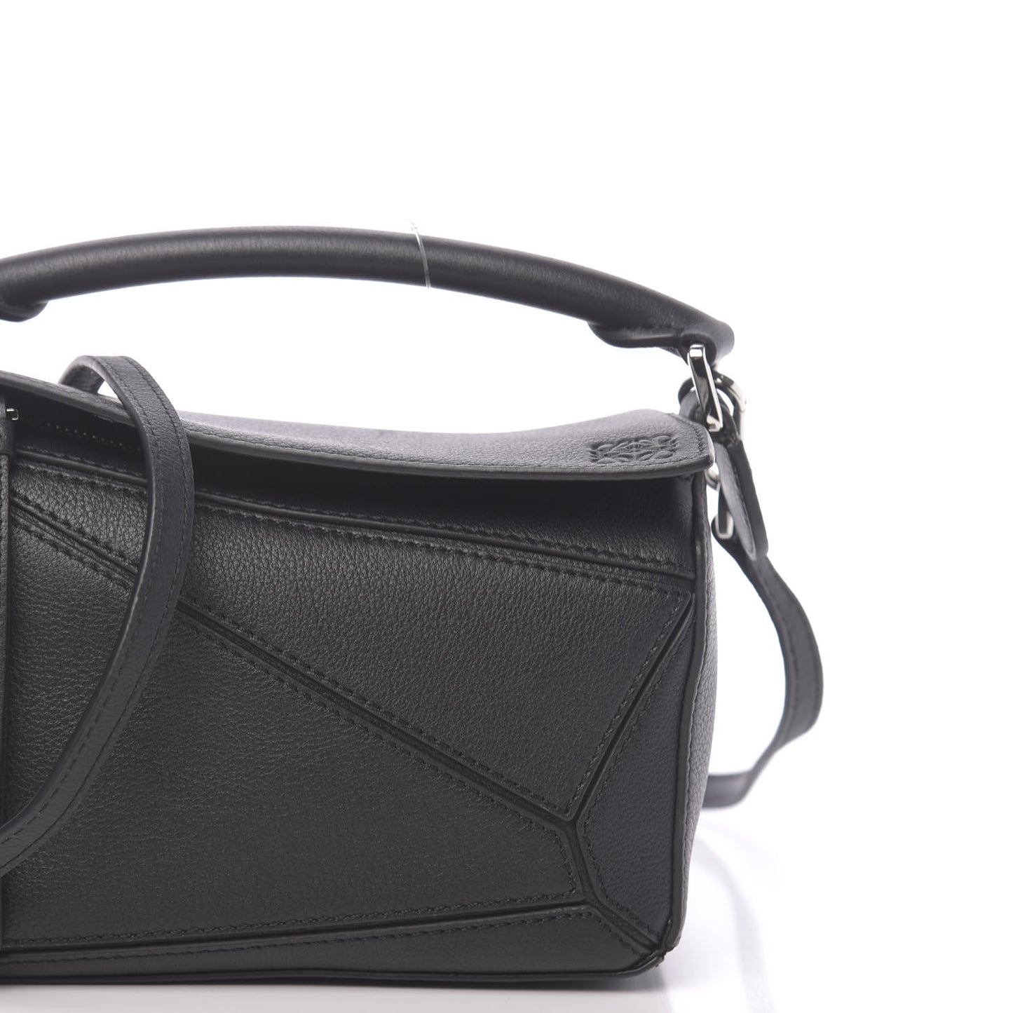 Calfskin Mini Puzzle Bag Black