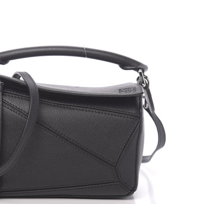 Loewe Calfskin Mini Puzzle Bag Black 10 of 10