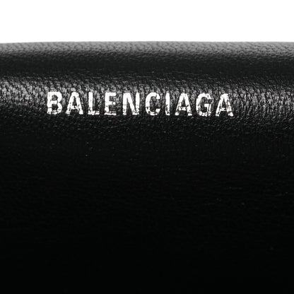 Balenciaga Satin Calfskin Quilted Matte Black Hardware Medium Crush Chain Bag Black 8 of 12