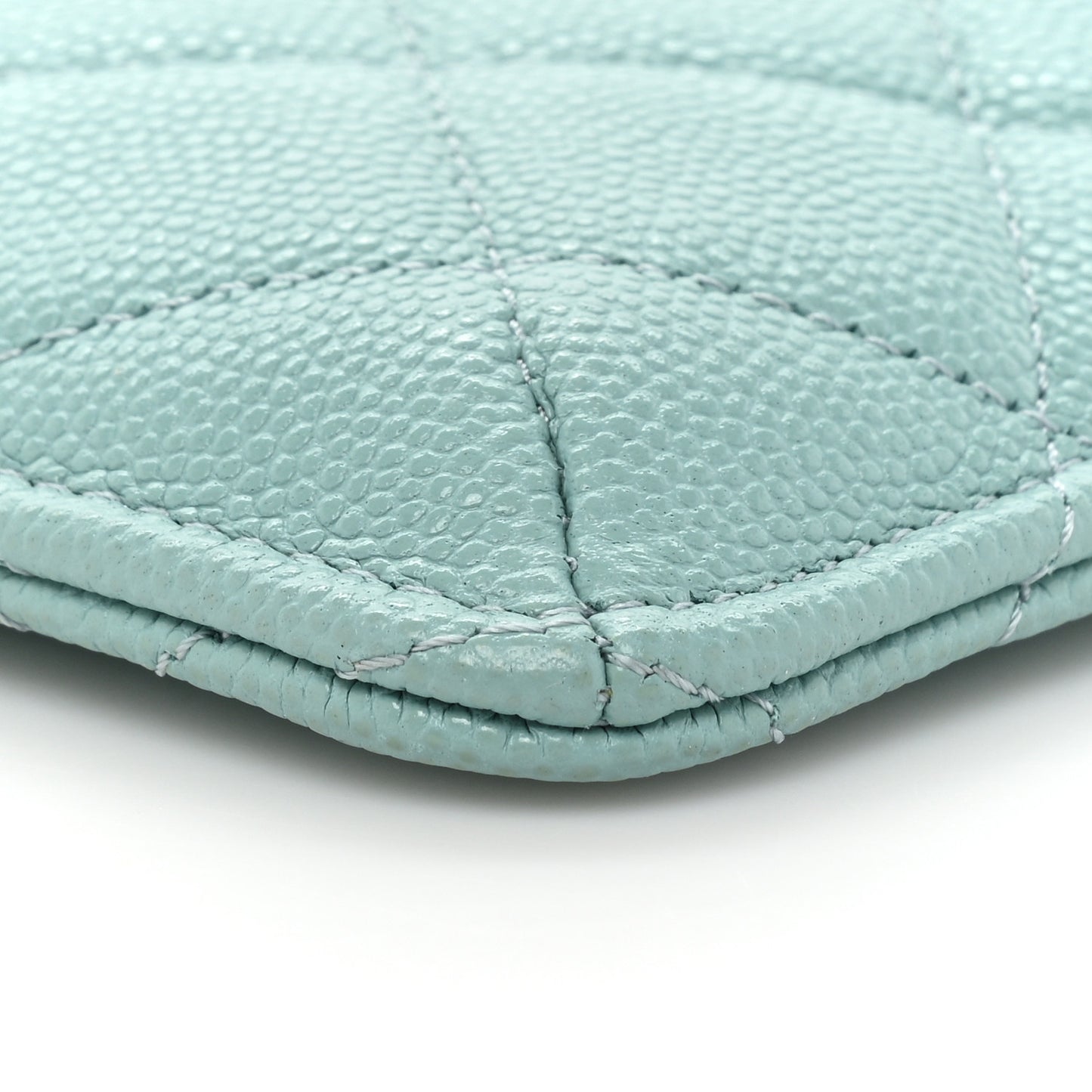 Caviar Quilted Classic iPhone Pouch Blue