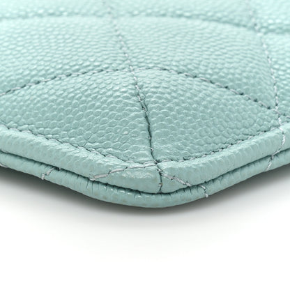 Chanel Caviar Quilted Classic iPhone Pouch Blue 10 of 12