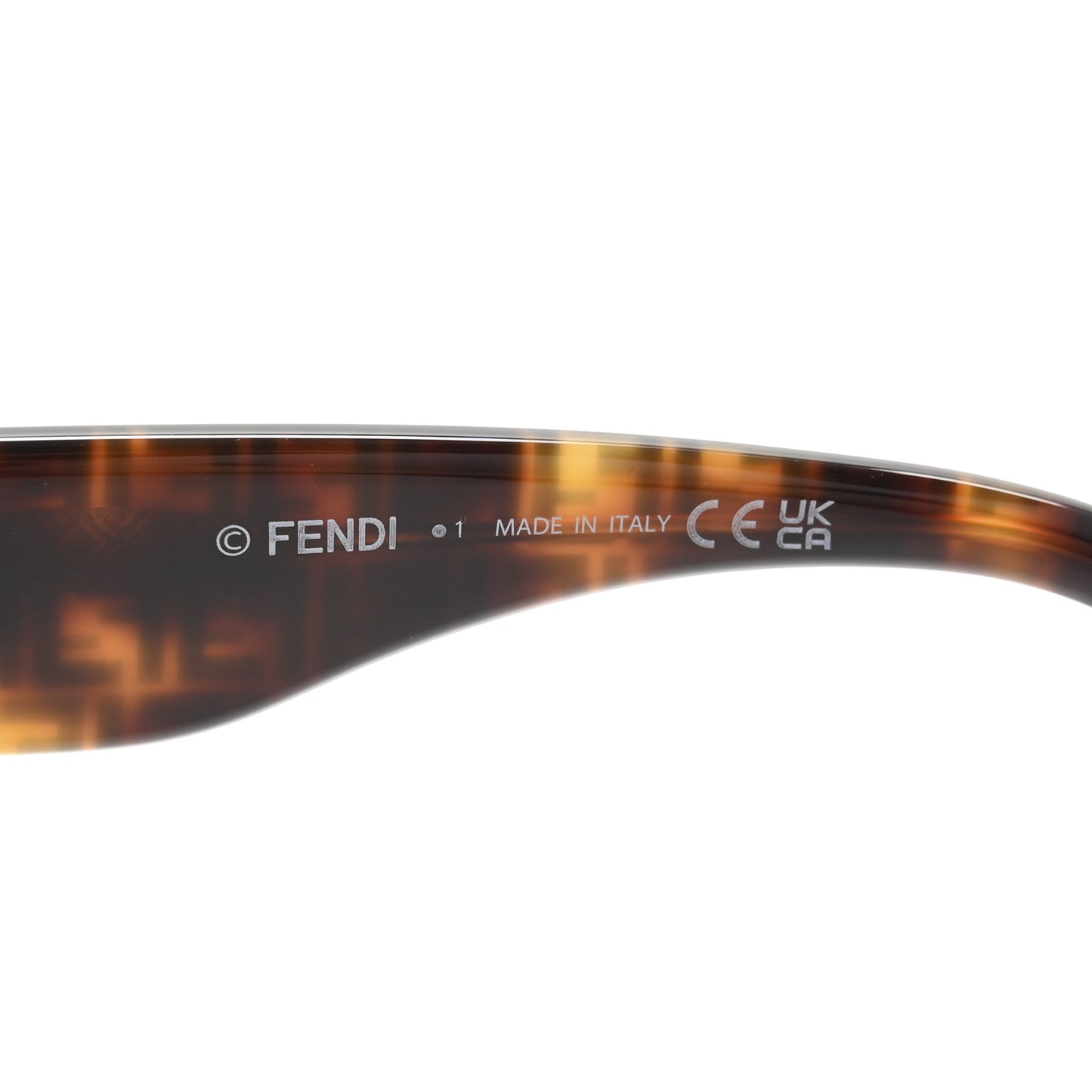 Acetate Fendi Square Sunglasses FE40101 Havana Black