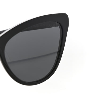 Prada Acetate Cat Eye Sunglasses SPR 01V Black 7 of 7