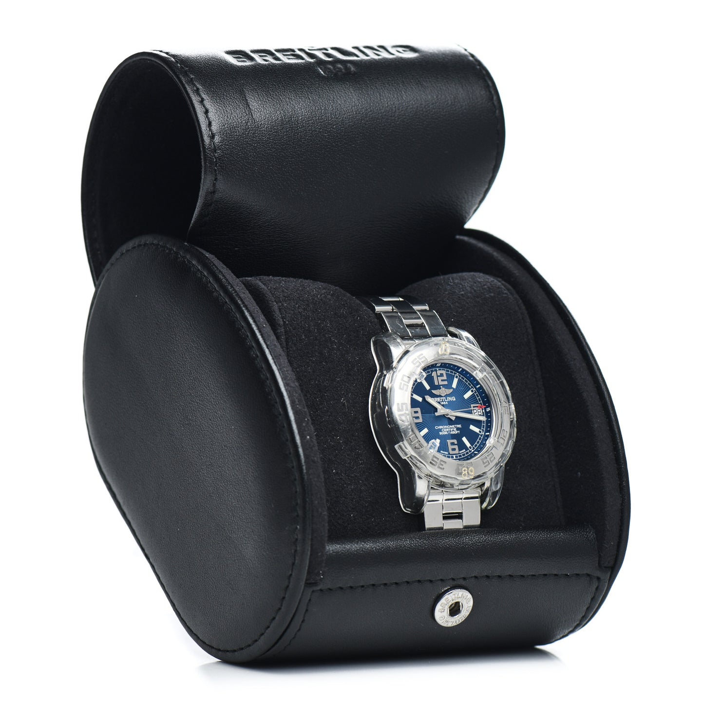 Stainless Steel 33mm Colt Ocean Chronometer Quartz Watch Blue A77387