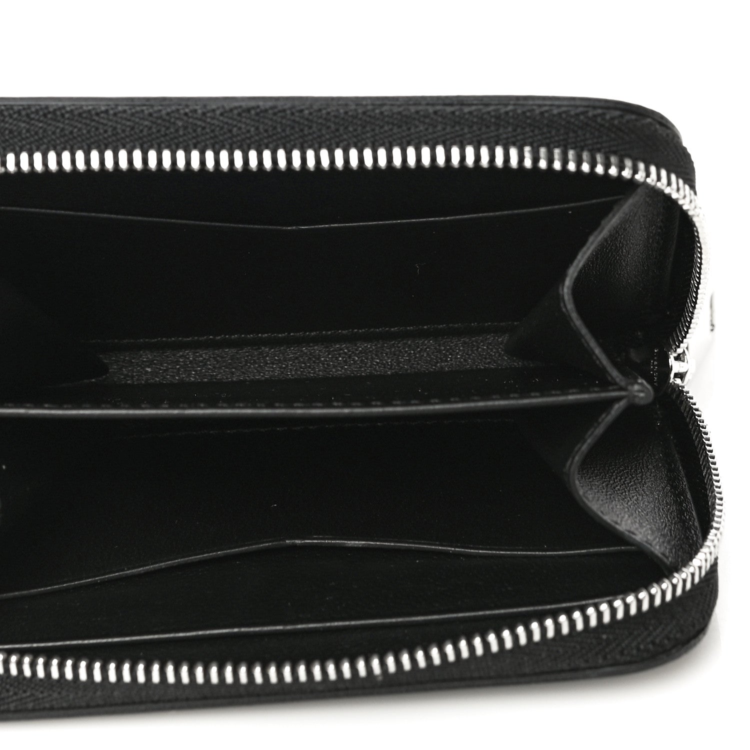 Givenchy Calfskin Logo Print Mini Zip Wallet Black 5 of 11