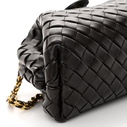 Bottega Veneta Nappa Intrecciato Teen The Lauren 1980 Clutch With Chain Fondant 8 of 9