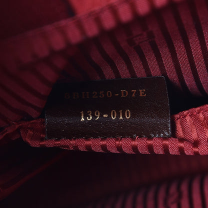 Fendi Vitello Elite Regular 2Jours Tote Rosso Scuro Ciliegia 7 of 10
