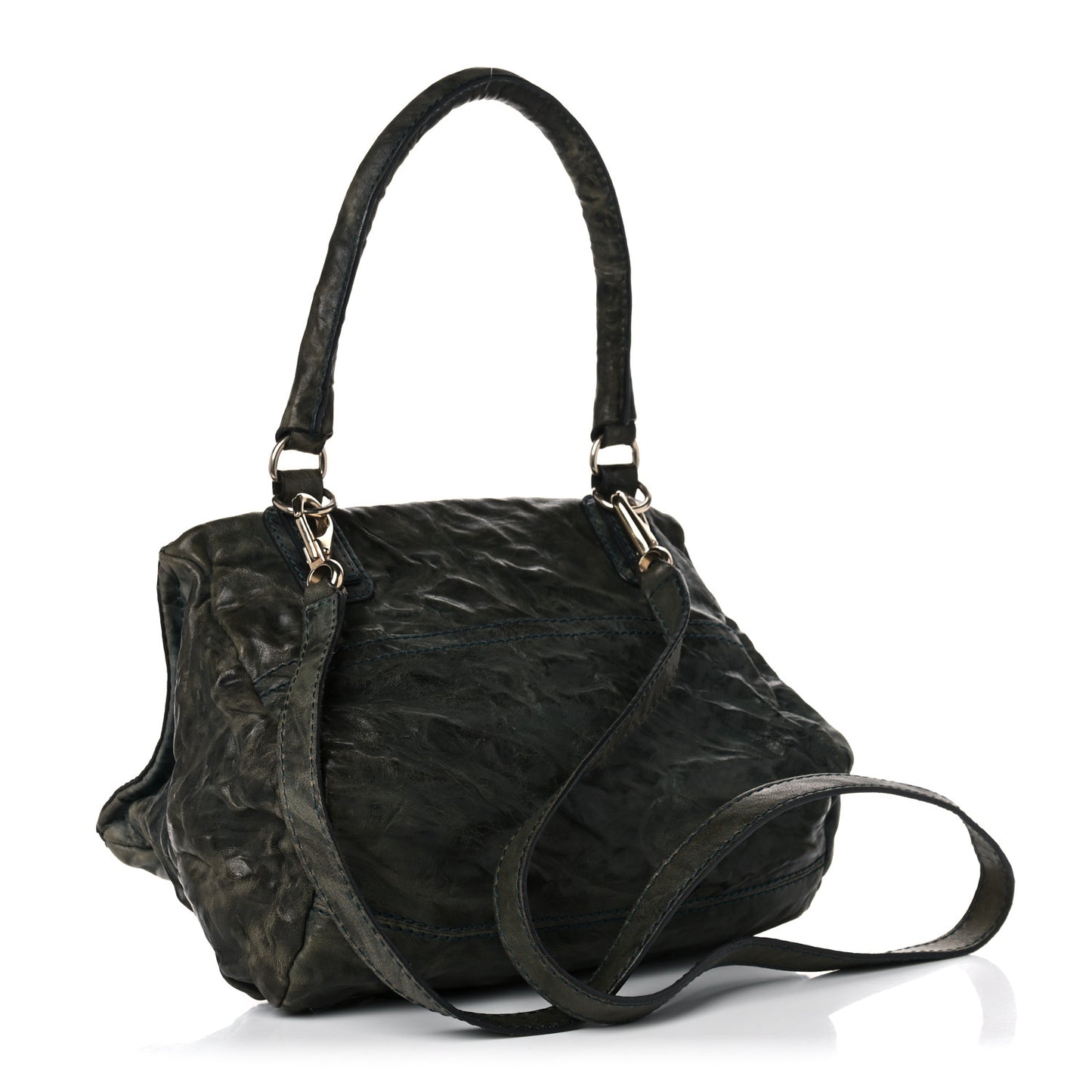Tumbled Sheepskin Small Pandora Navy