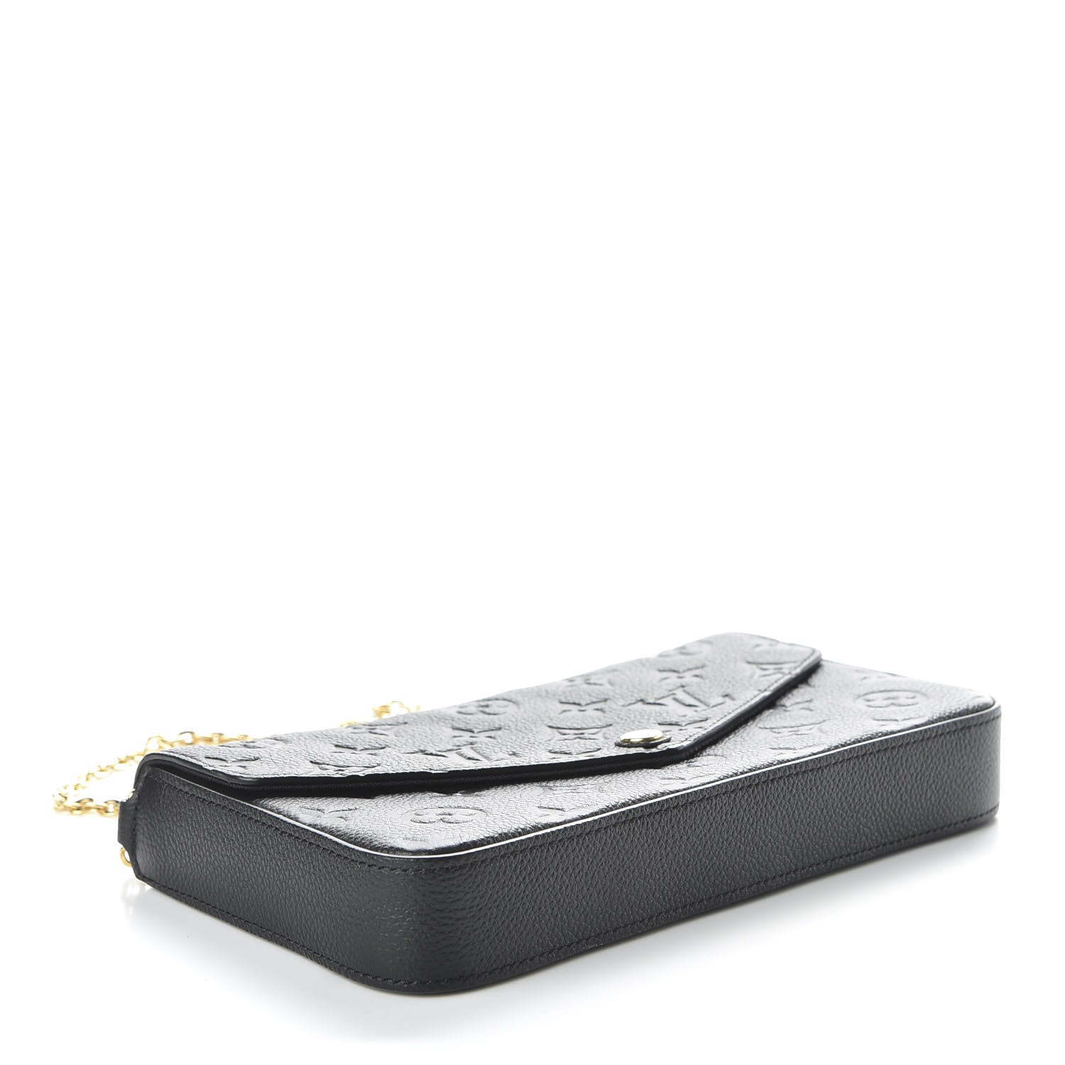 Louis Vuitton Empreinte Pochette Felicie Chain Wallet Black 5 of 10