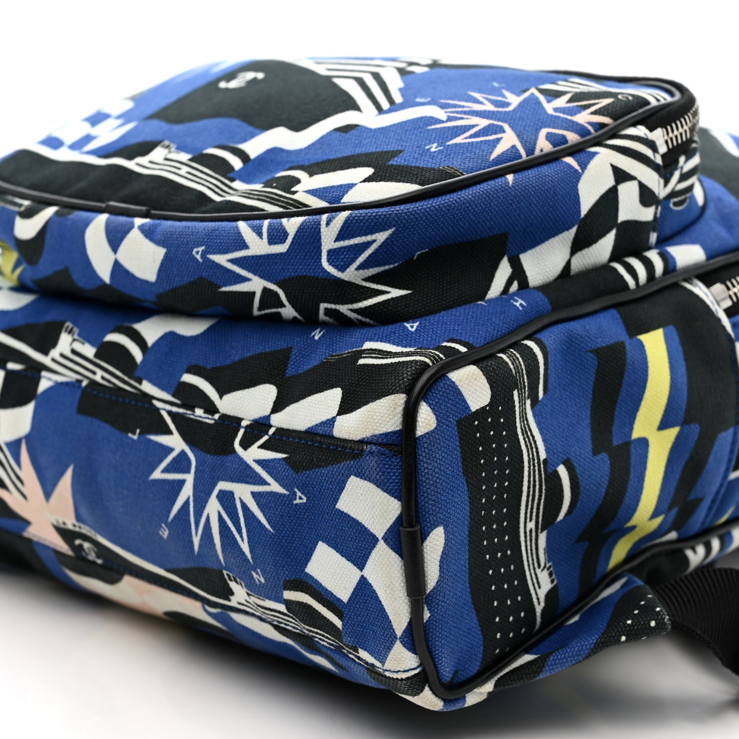 Canvas Cruise La Pausa Print Backpack Blue Multicolor
