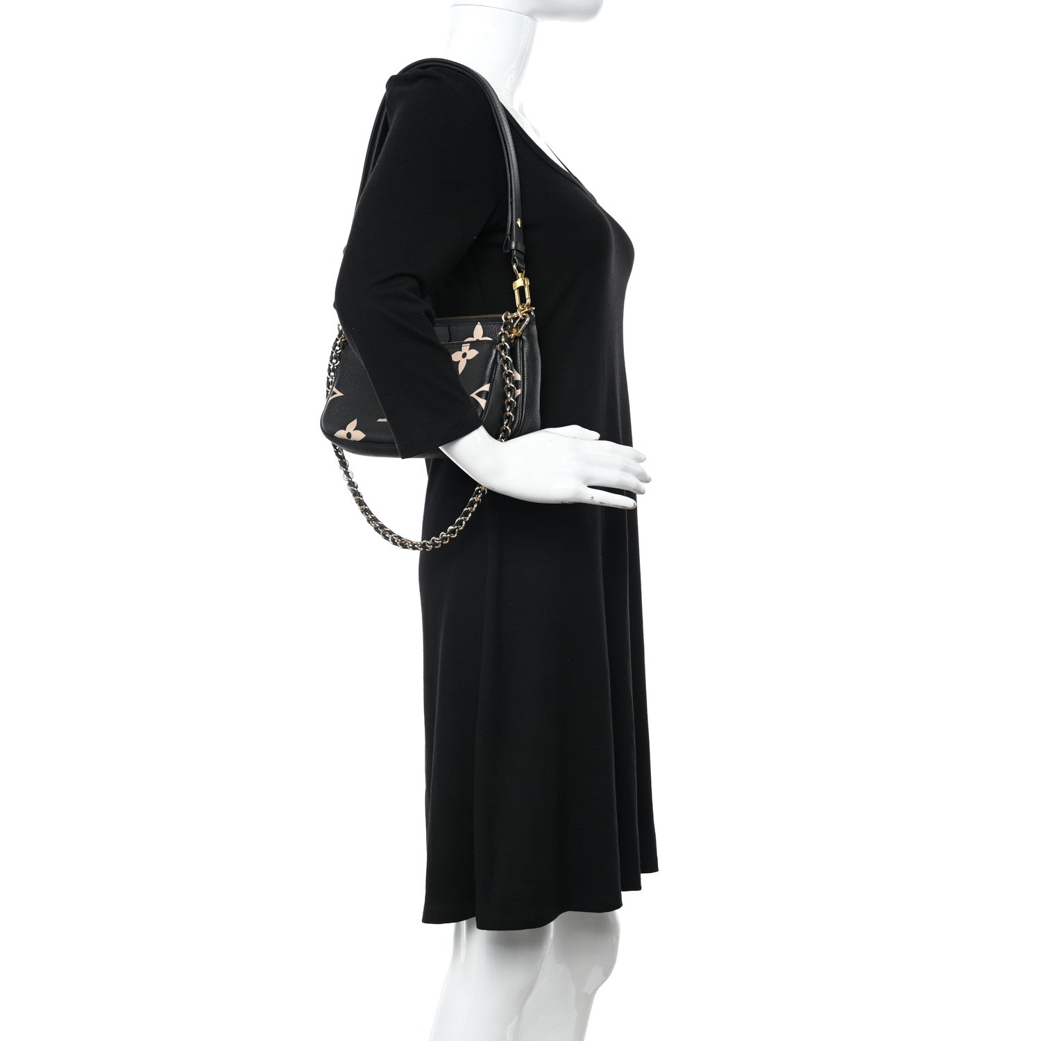 Louis Vuitton Empreinte Monogram Giant Multi Pochette Accessories Black Beige 2 of 18