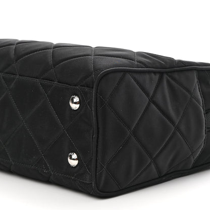 Prada Nylon Tessuto Impuntu Quilted Shoulder Bag Black 9 of 9