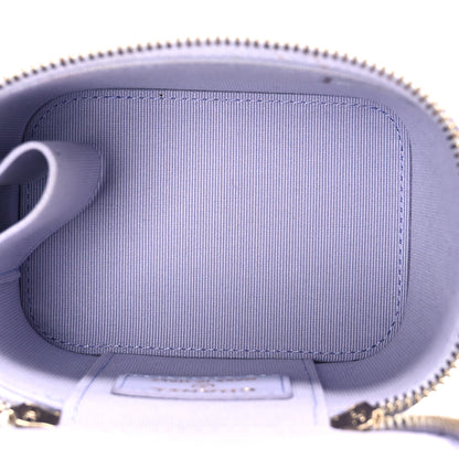Chanel Lambskin Quilted Top Handle Mini Vanity Case With Chain Lilac 5 of 11