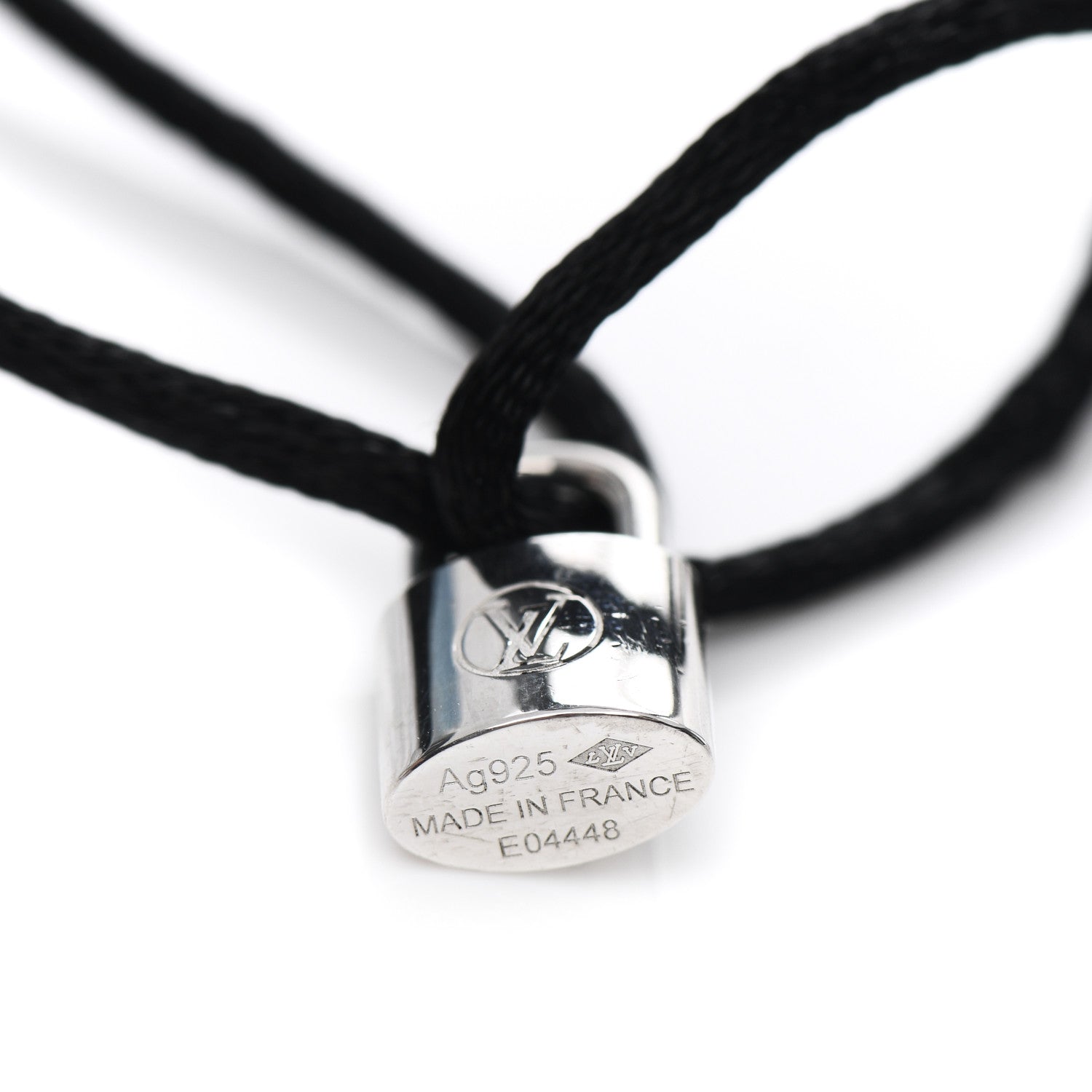 Louis Vuitton X UNICEF Sterling Silver Lockit Bracelet Black 3 of 4