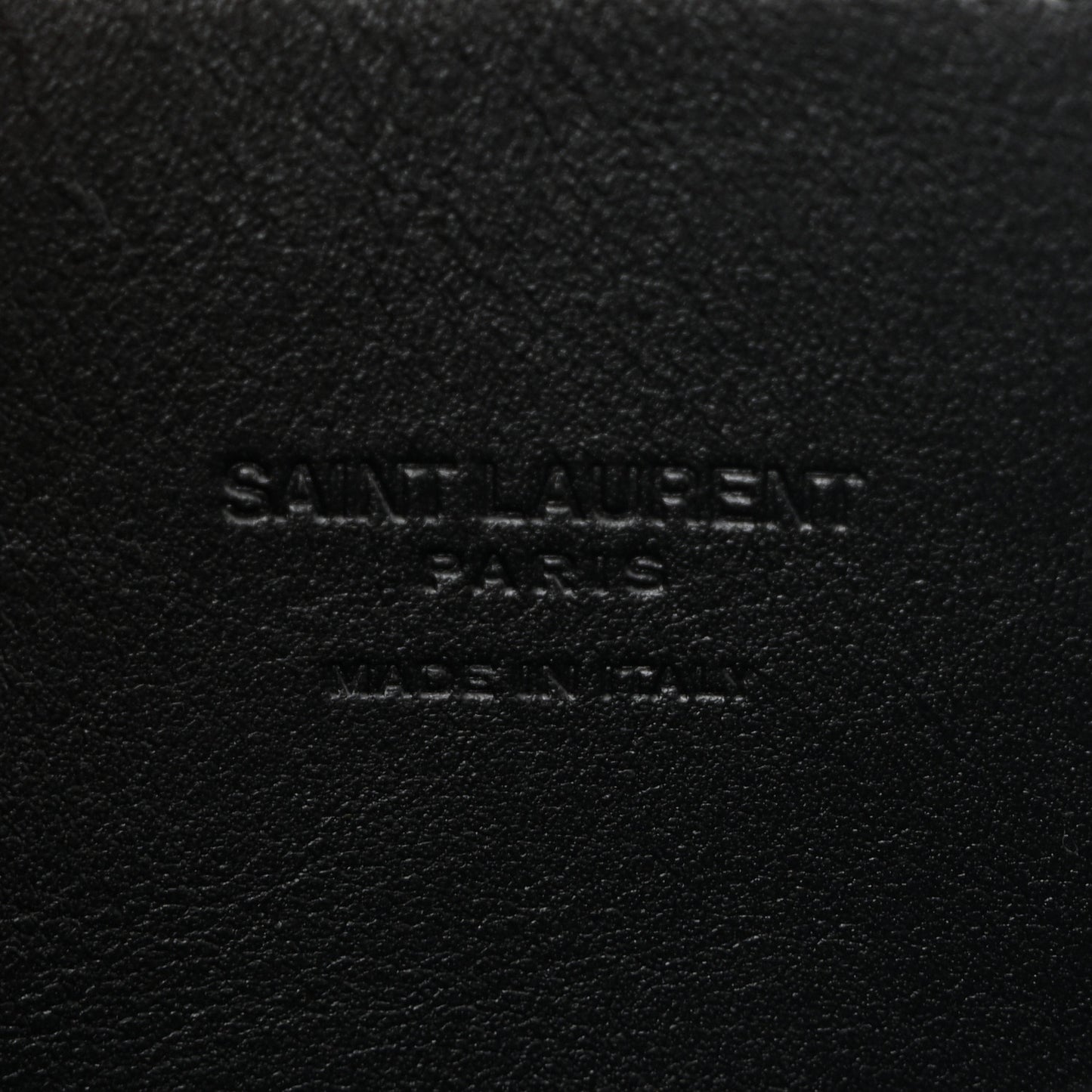 Patent Calfskin Clutch Black