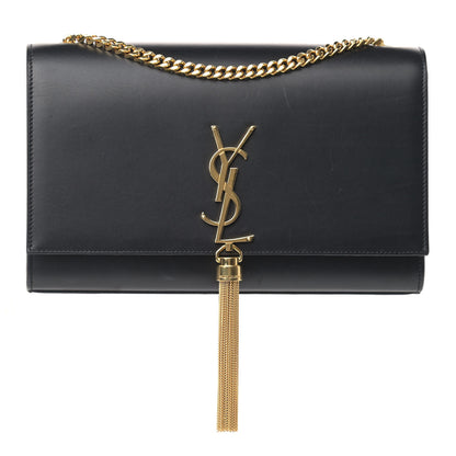 Saint Laurent Smooth Calfskin Medium Classic Monogram Kate Tassel Satchel Black 1 of 12