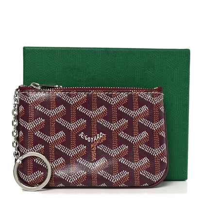 Goyard Goyardine Nano Senat Key Pouch Burgundy 8 of 8