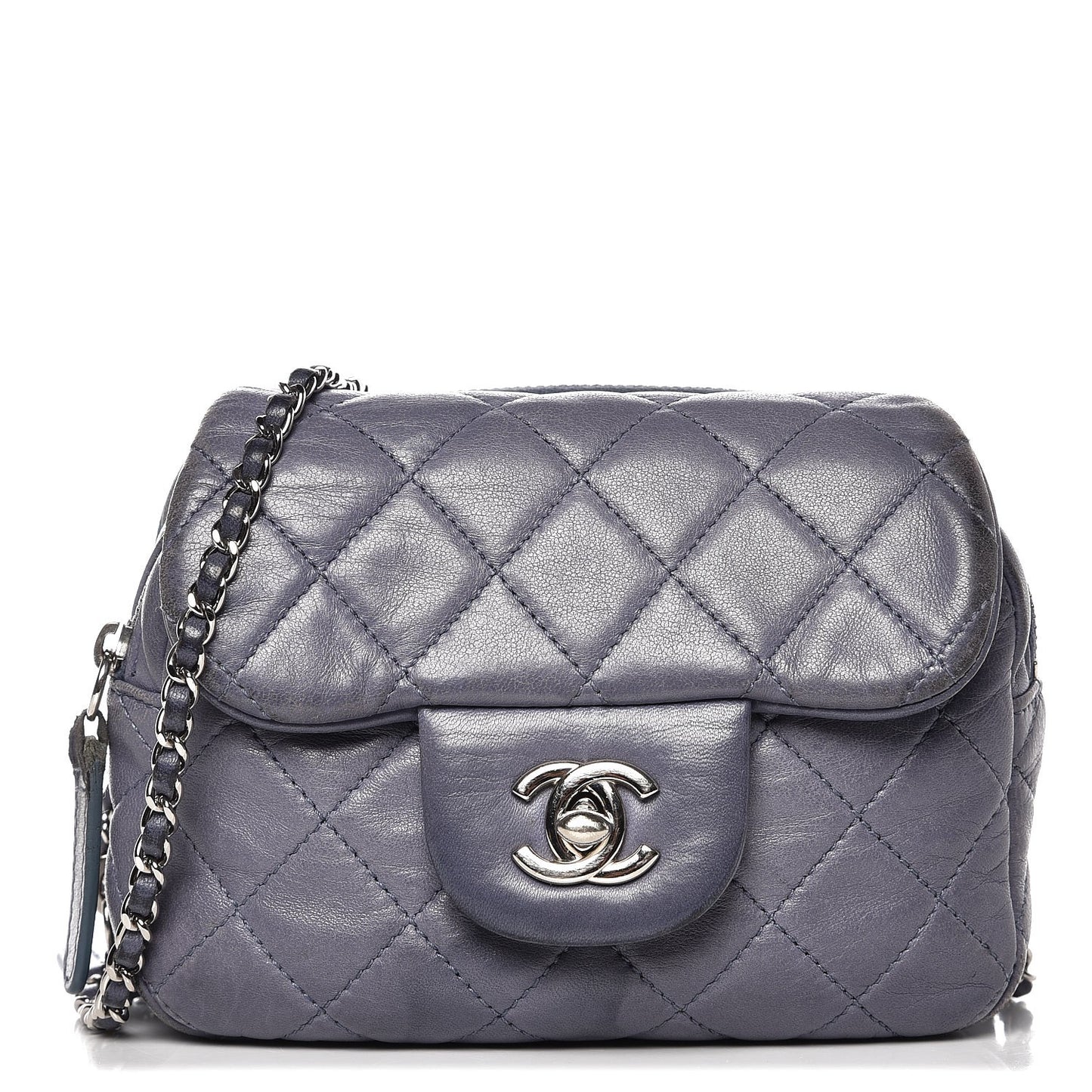 Lambskin Quilted New Mini Flap Lavender