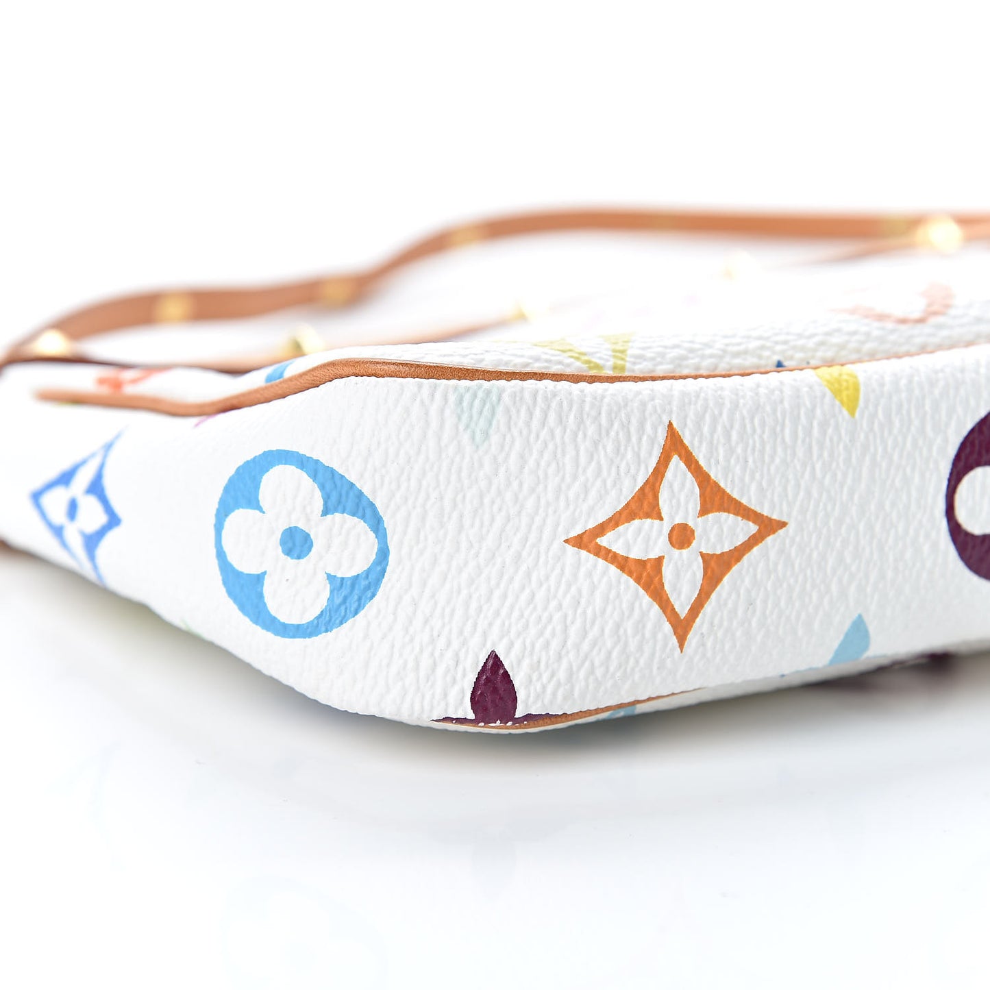 Monogram Multicolor Pochette Accessories White