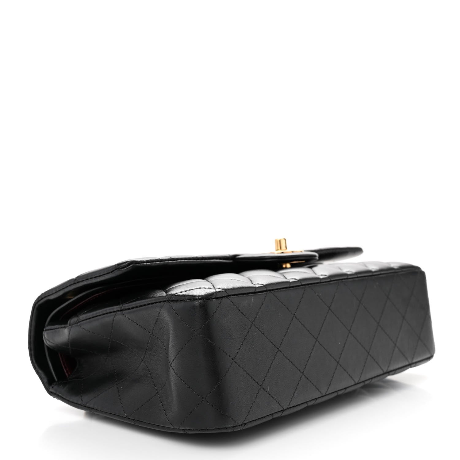 Chanel Lambskin Quilted Medium Double Flap Black 4 of 13