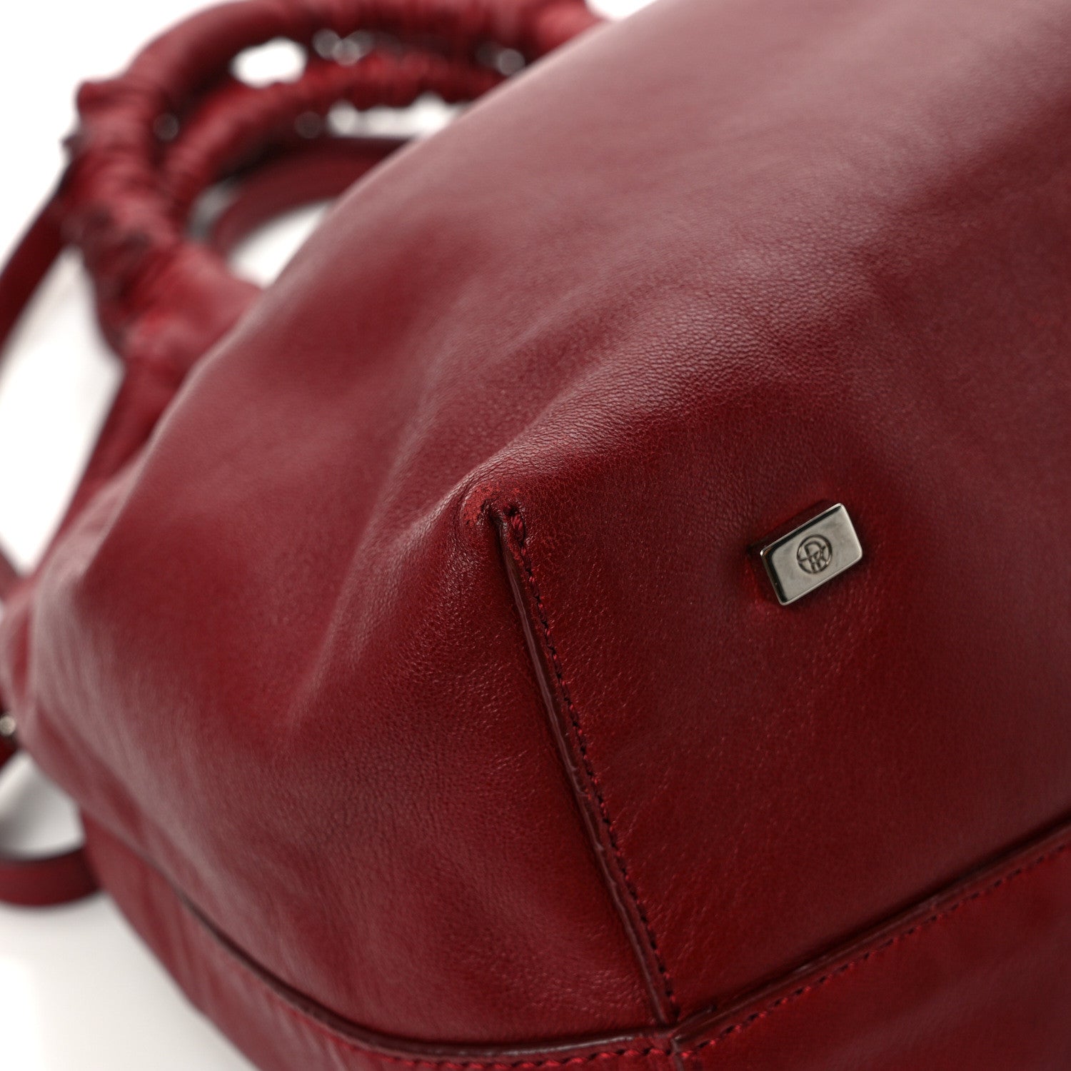 The Row Calfskin Double Circle Bag Red 9 of 10