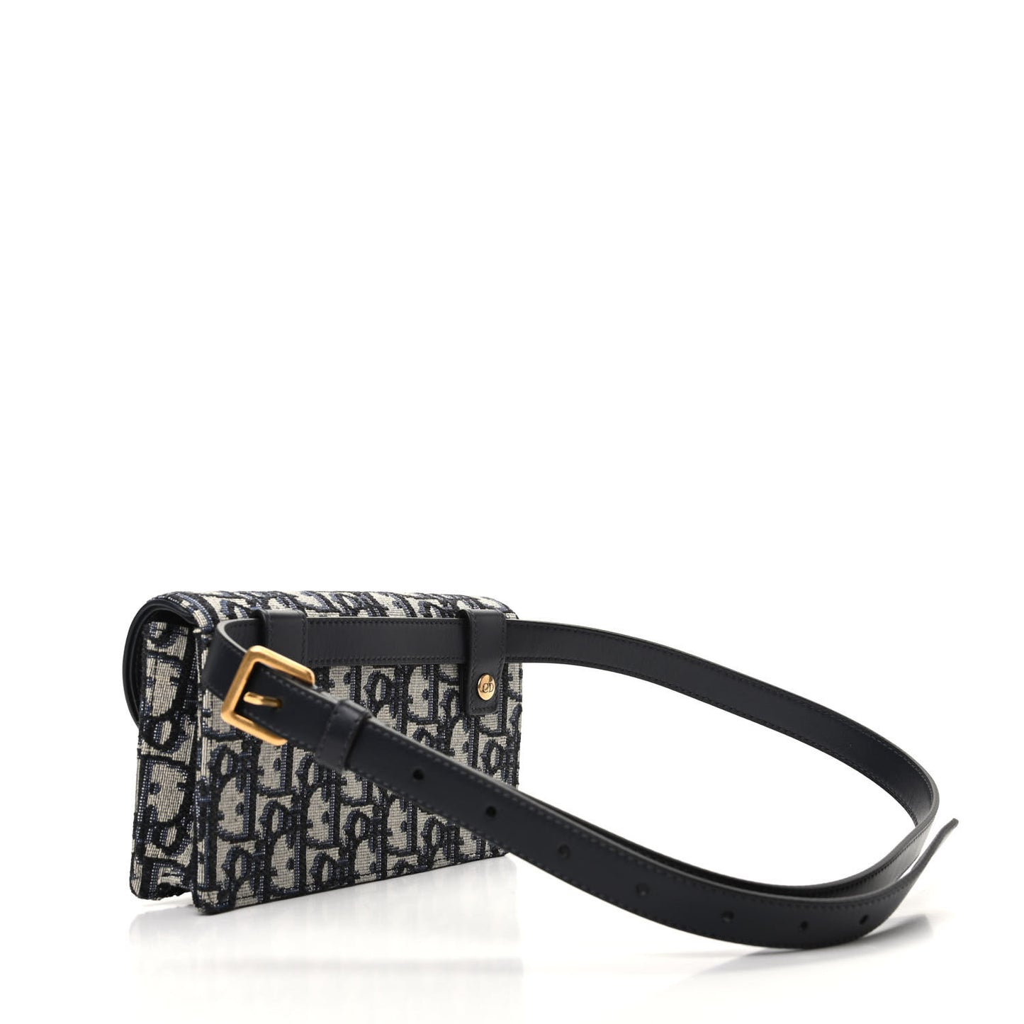 Oblique Saddle Belt Bag Blue