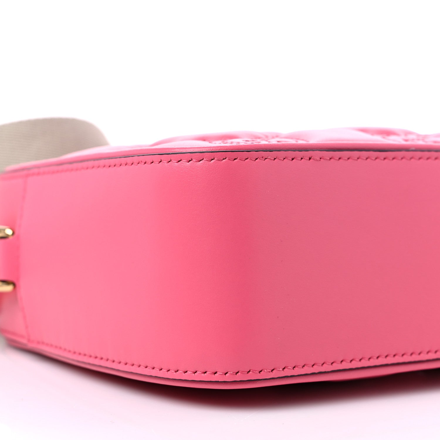 Gucci Calfskin GG Matelasse Small Shoulder Bag Rhodamine Pink Natural 7 of 8