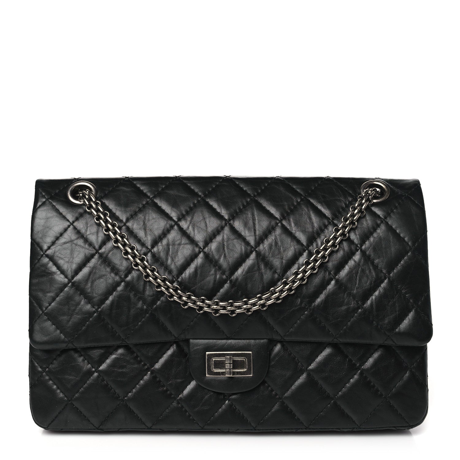Chanel Aged Calfskin Quilted 2.55 Reissue 226 Flap Black 1 of 10
