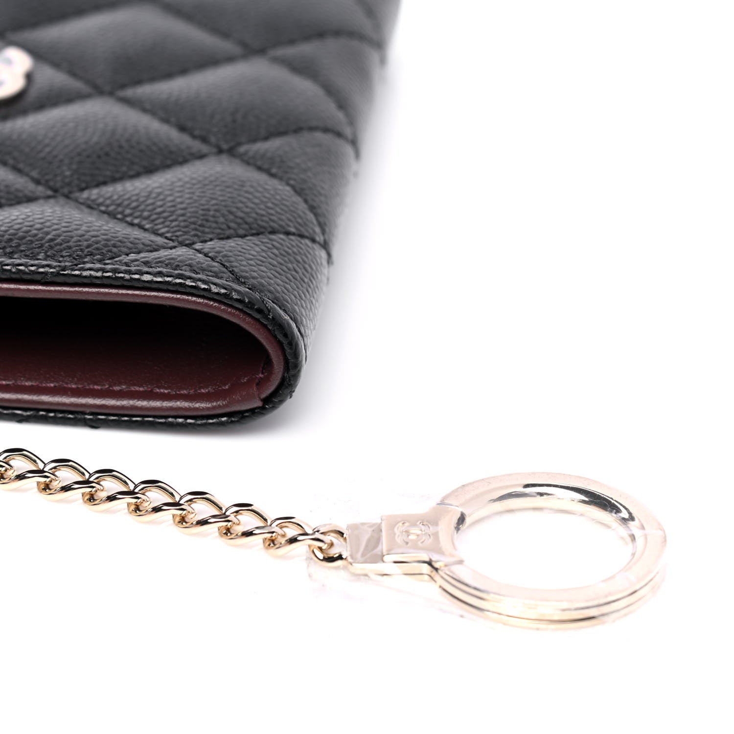 Chanel Caviar Quilted Zipped Key Holder Case Black 5 of 5