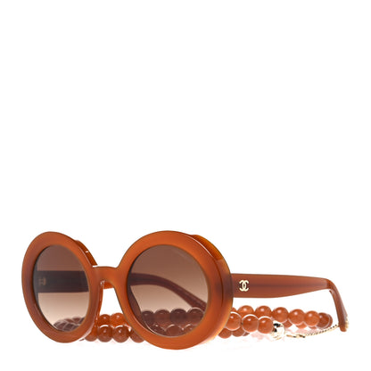 Chanel Acetate Round Sunglasses 5489 Brown 1 of 9