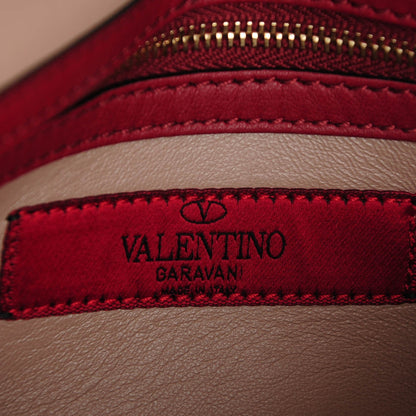 Valentino Garavani Nappa Rockstud Wristlet Clutch Rubin 6 of 7
