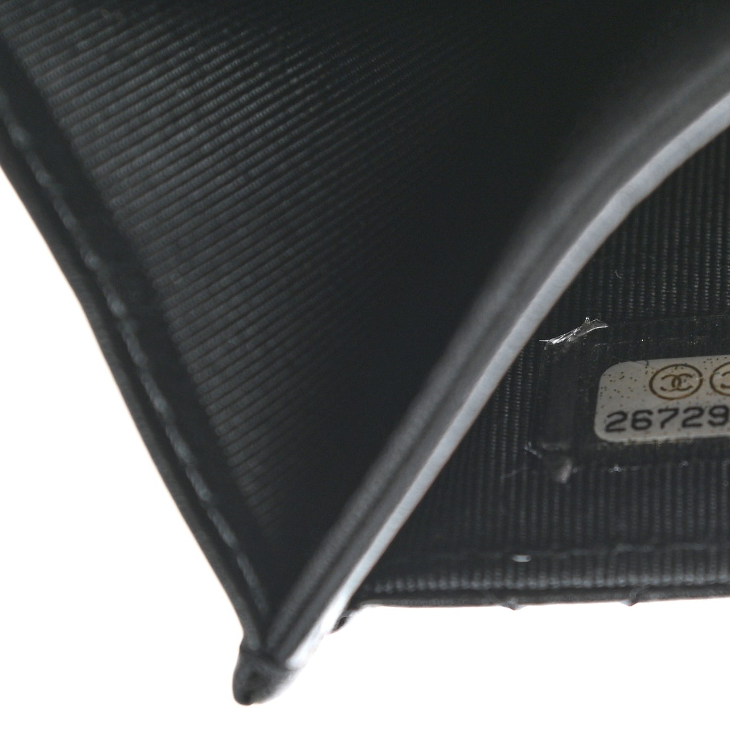 Aged Calfskin Quilted Reissue Flap Card Holder So Black